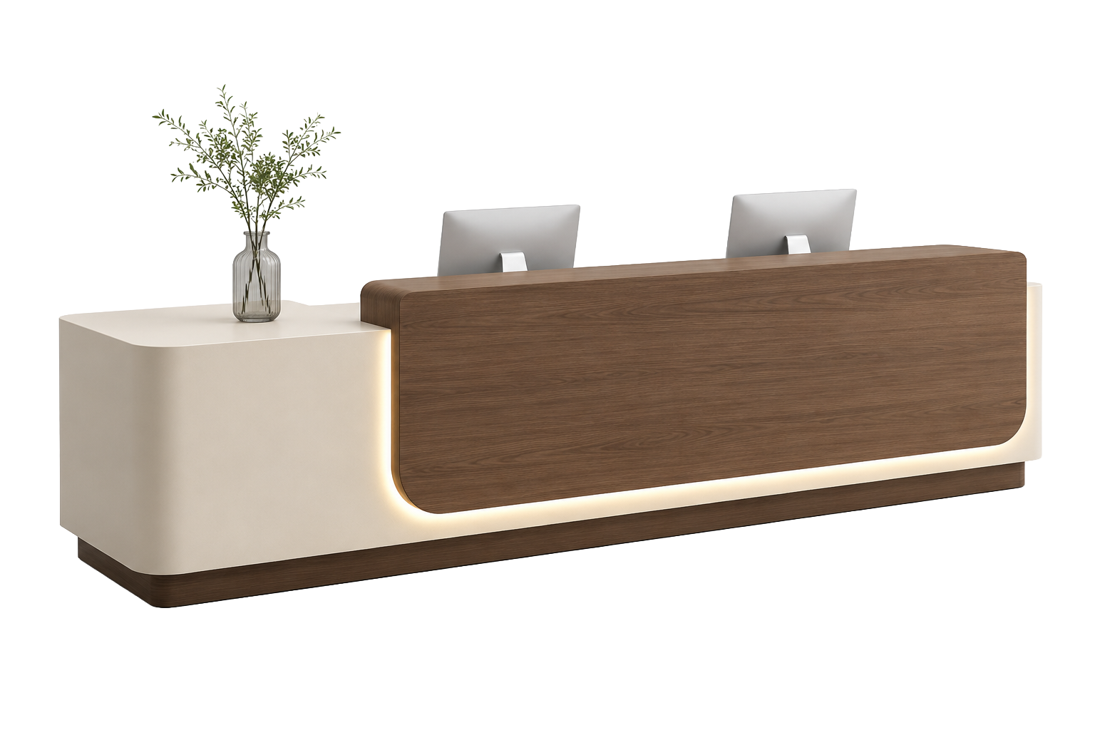 Marble-Top Reception Desk